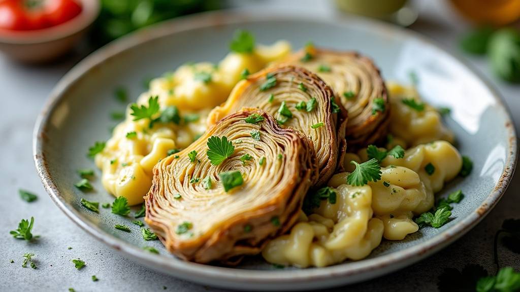 Artichauts préparés avec une sauce savoureuse