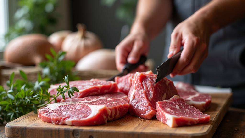 Vue d'une boucherie artisanale à Nantes