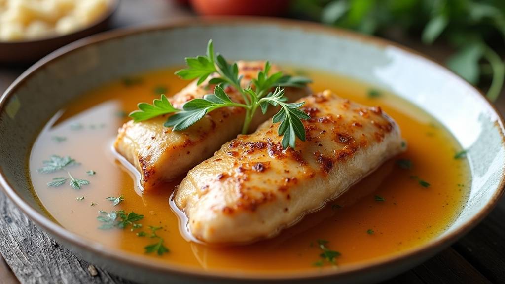 Préparation du bouillon de carcasse de poulet maison