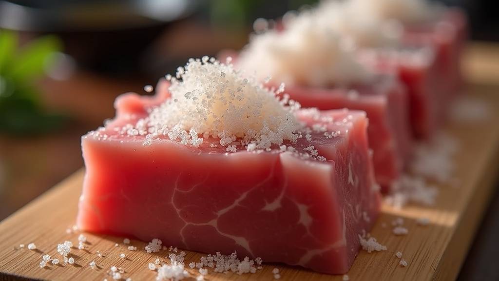 Préparation du filet mignon séché avec du sucre