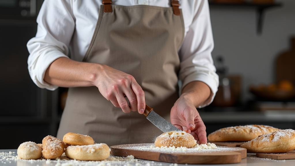 Gaufrier professionnel en acier avec gaufres de Liège prêtes