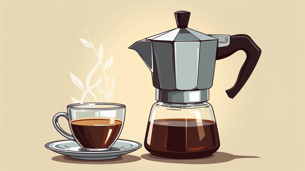 Cafetière italienne Moka Express sur une cuisinière