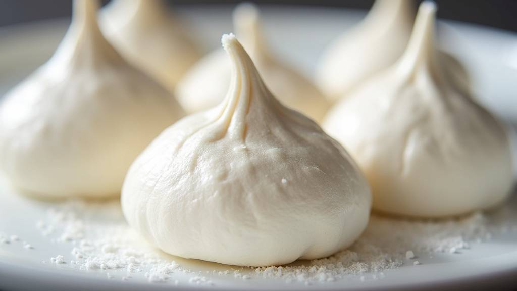 Blancs d'œufs frais prêts pour la préparation de meringues