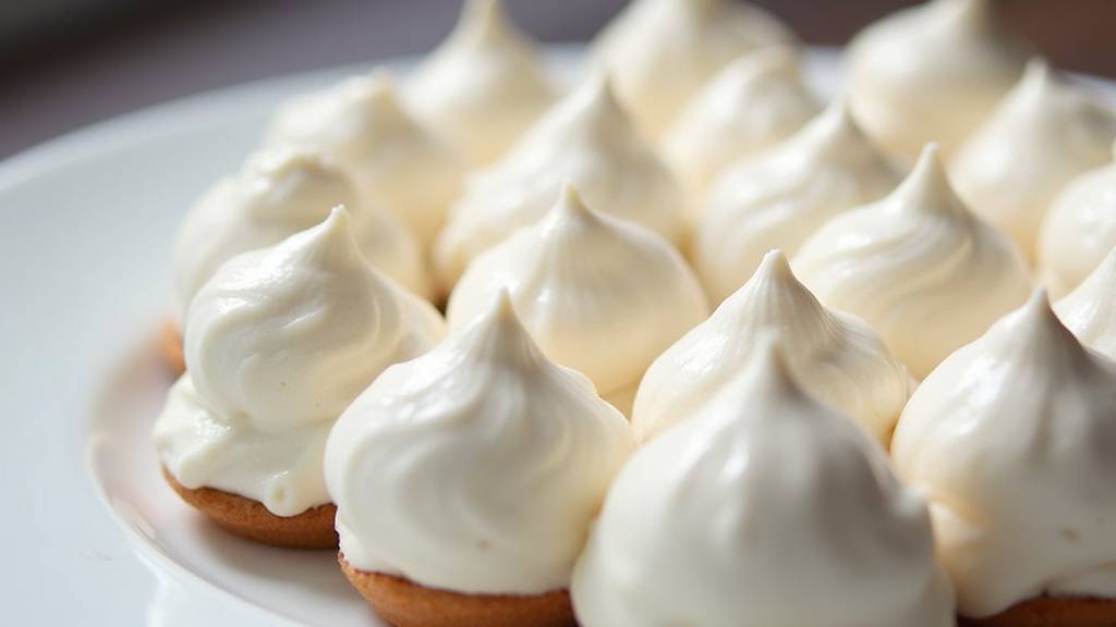 Meringues décoratives de différentes couleurs et formes