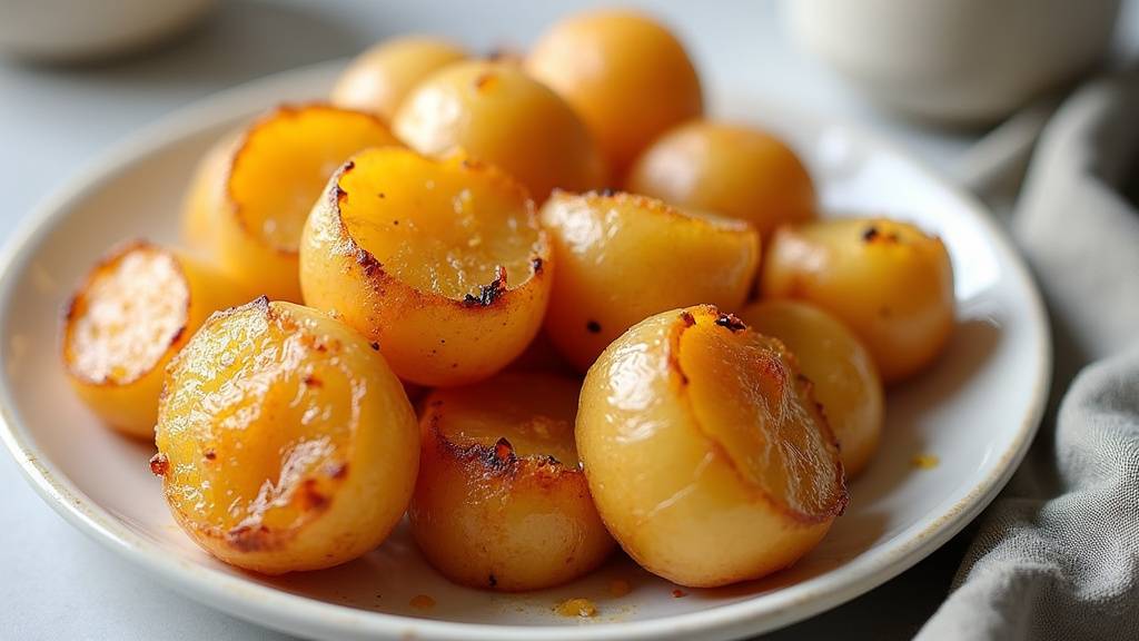 Pommes dauphines croustillantes sortant du four