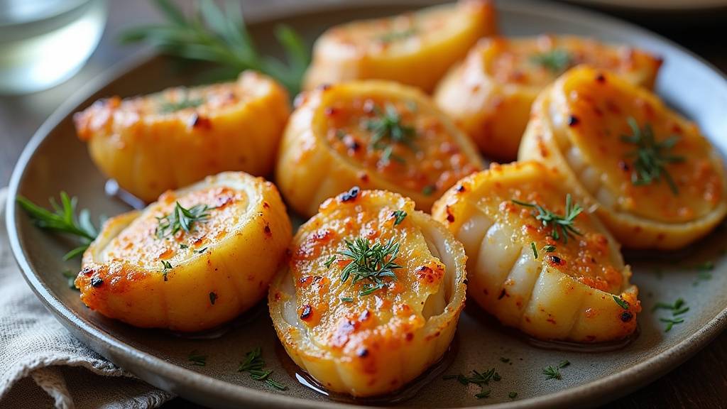 Cuisses de pintade rôties présentées avec légumes