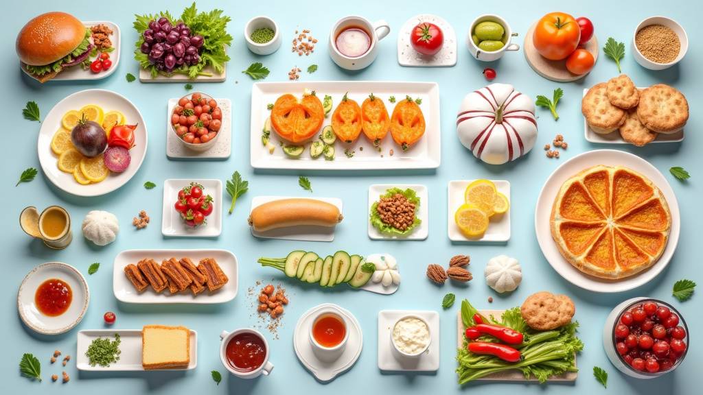 Repas de prise de masse avec aliments variés