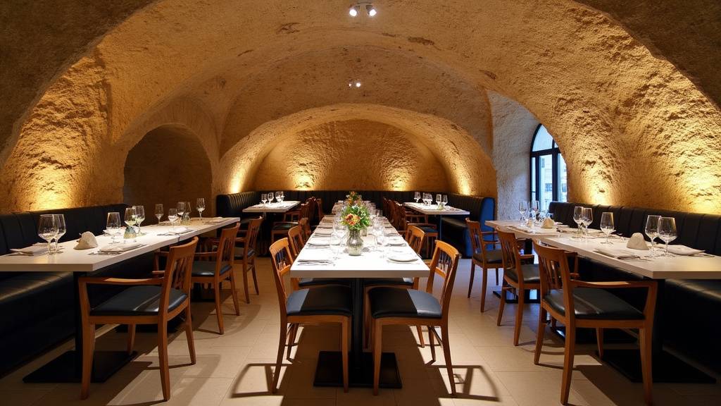 Restaurant troglodyte à Saumur dans une cave historique