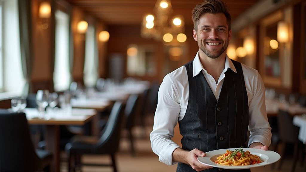 Runner en action dans un restaurant